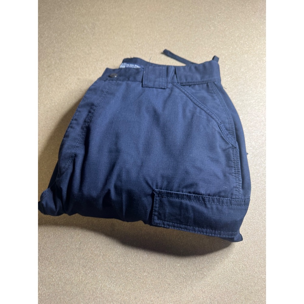 5.11 Tactical Series Pants Navy Blue Ripstop Cargo Trousers 74003 Mens Large Reg